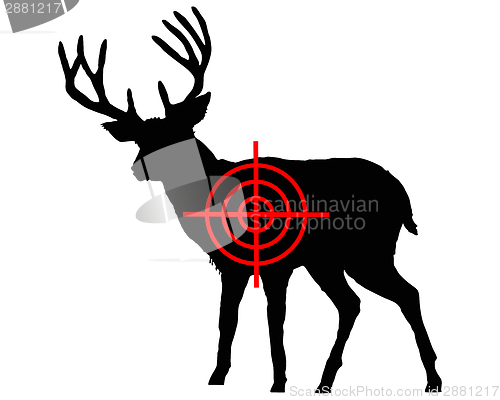 Image of Red deer crosshair