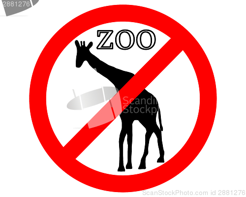 Image of Giraffe in zoo prohibited