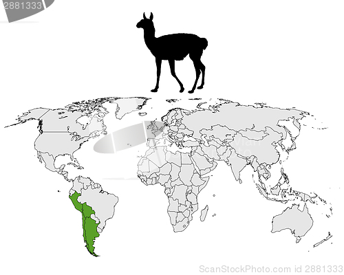 Image of Guanaco range map