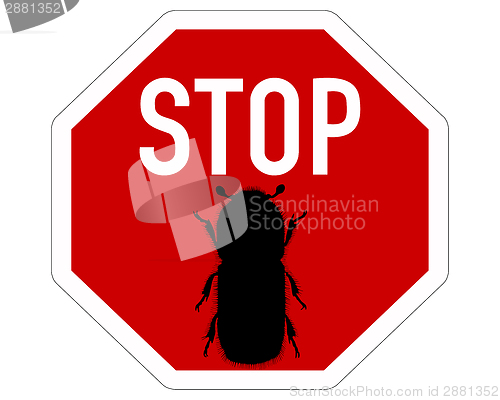 Image of Bark-beetle stop sign