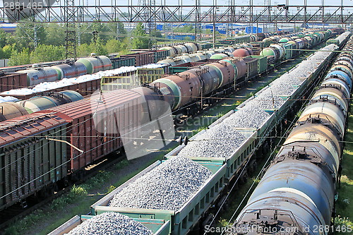 Image of train yard full