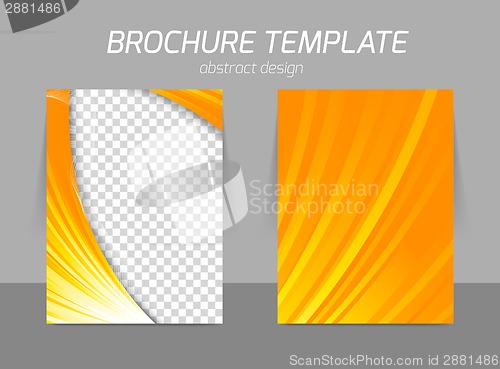 Image of Orange flyer template