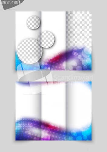 Image of Abstract wavy brochure