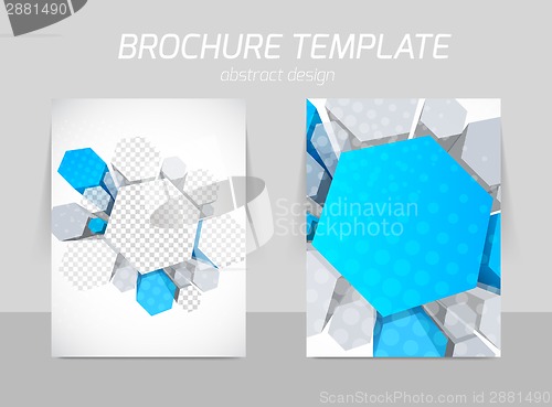 Image of Hexagons flyer template