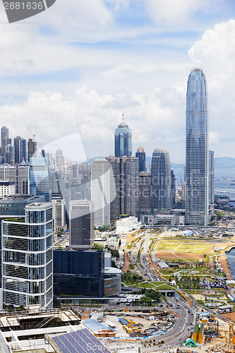 Image of Modern Buildings in Hong Kong finance district