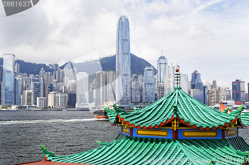 Image of Modern Buildings in Hong Kong finance district