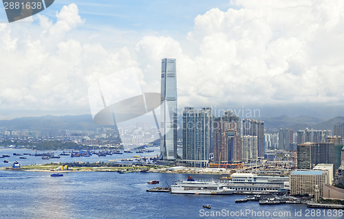 Image of Modern Buildings in Hong Kong finance district