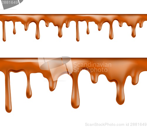 Image of Sweet caramel drips seamless patterns