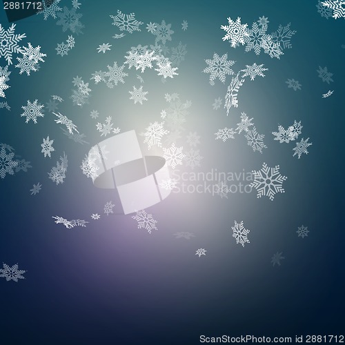Image of Christmas snowflakes background. EPS 10