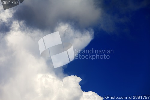 Image of Blue sky with clouds