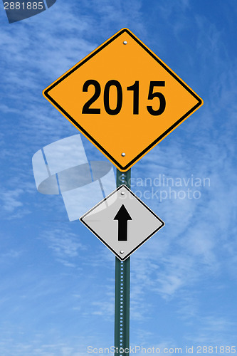 Image of 2015 ahead roadsign