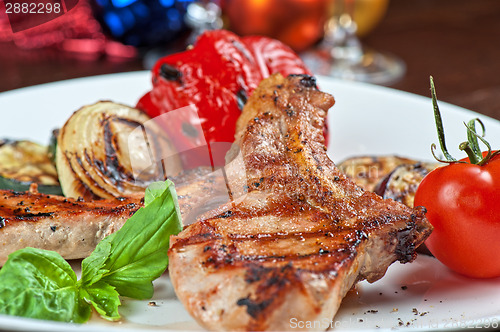 Image of meat with vegetable