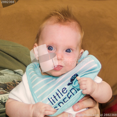 Image of Cute almost four month old baby girl