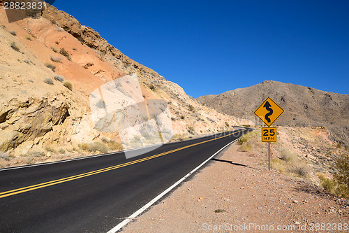 Image of Road towards At the Valley of Fire State Park