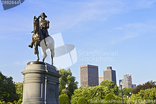 Image of George Washington Statue, Boston
