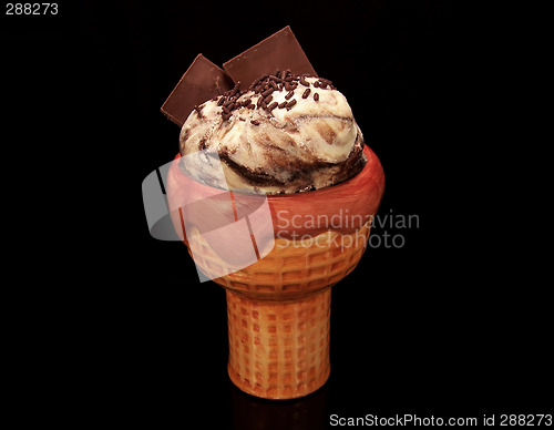 Image of Ice Cream in a Cone Dish
