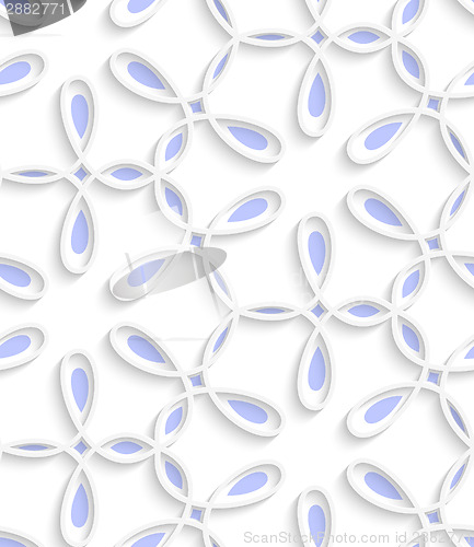 Image of White swirls and purple inside details seamless