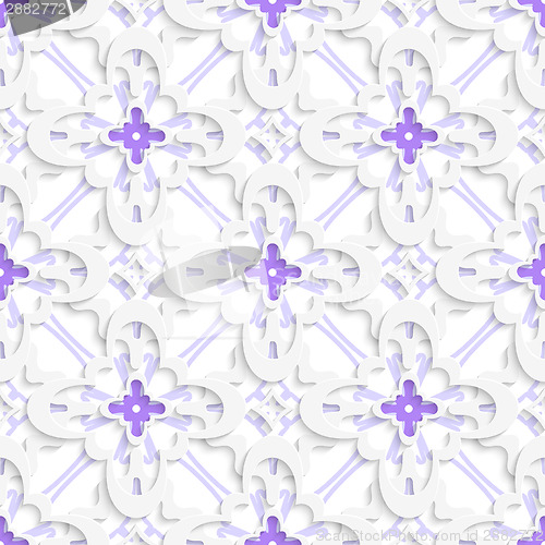 Image of Pattern with white and purple layers