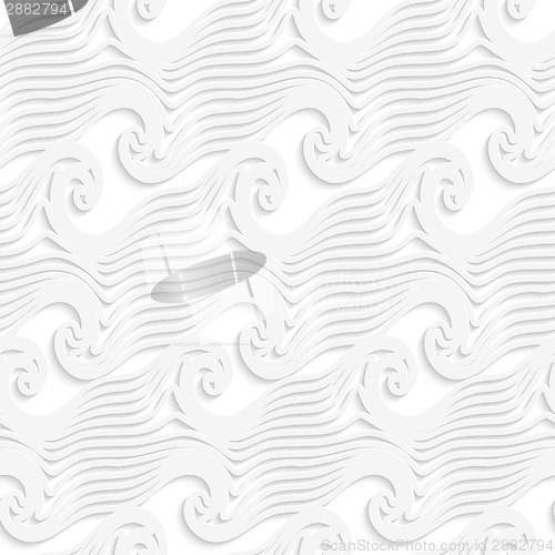 Image of White abstract sea wave lines seamless