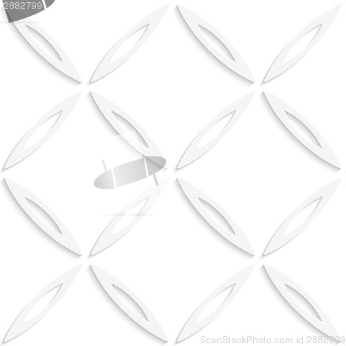 Image of White oval net seamless pattern