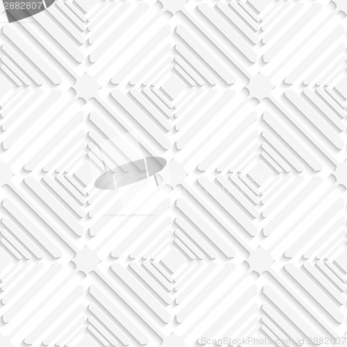 Image of Diagonal white offset squares pattern
