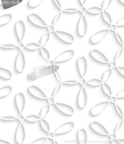 Image of White swirls seamless