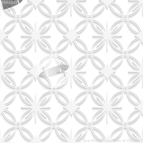 Image of White detailed ornament seamless