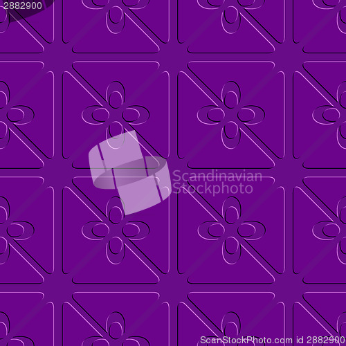 Image of Embossed purple flourish simple pattern