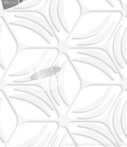 Image of White net and banana shapes seamless pattern