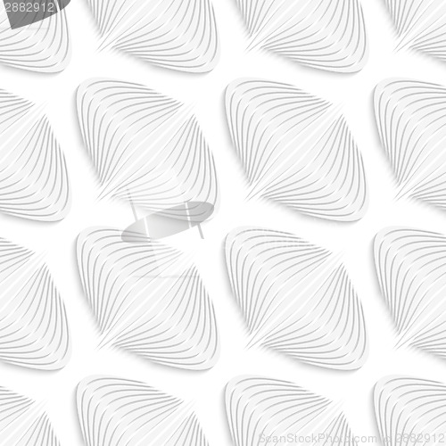 Image of White diagonal onion shape seamless pattern