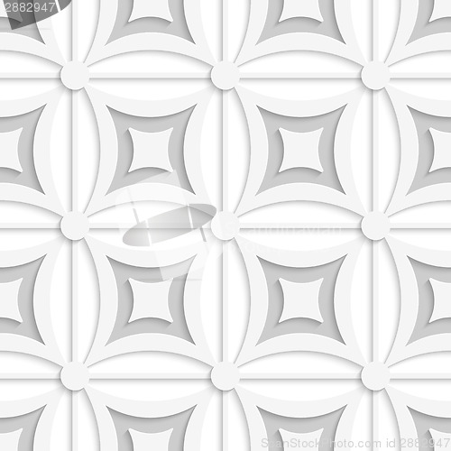 Image of Geometric white and gray pattern with squares