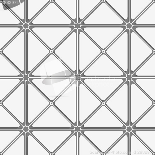 Image of White triangular with shadow tile ornament