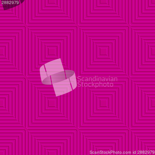 Image of Pink offset squares embossed tile ornament