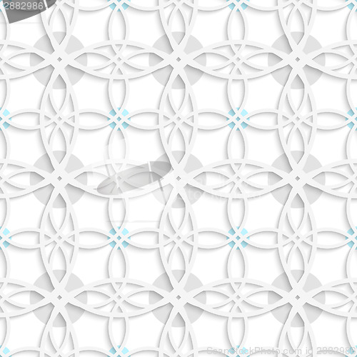 Image of Geometrical pattern with gray and blue dots