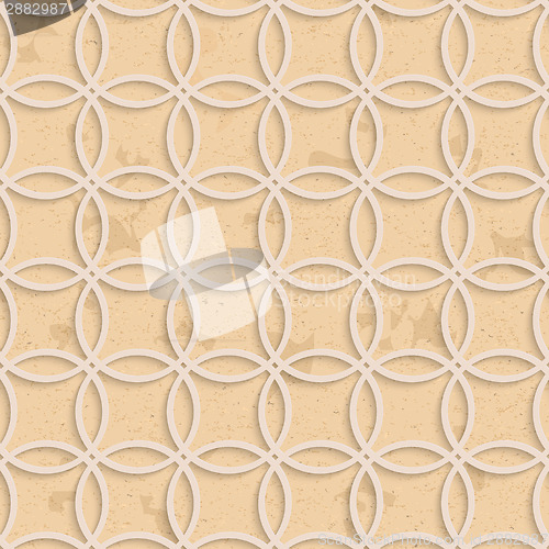 Image of Simple intersecting layered circles recycling seamless
