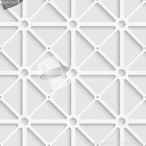 Image of White triangular net with shadow tile ornament