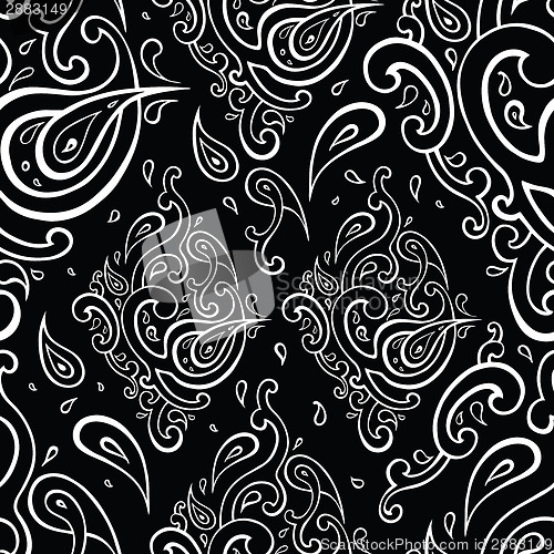 Image of Seamless Paisley background.