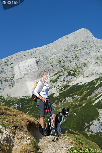 Image of hiking with dog