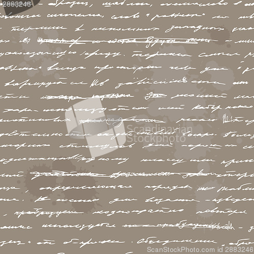 Image of Handwriting. Seamless vector background.