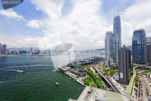Image of Modern Buildings in Hong Kong finance district