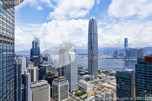 Image of Modern Buildings in Hong Kong finance district