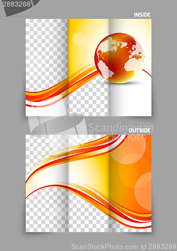 Image of Globe wave tech tri-fold brochure
