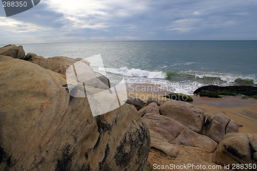 Image of Rock on the sea shore