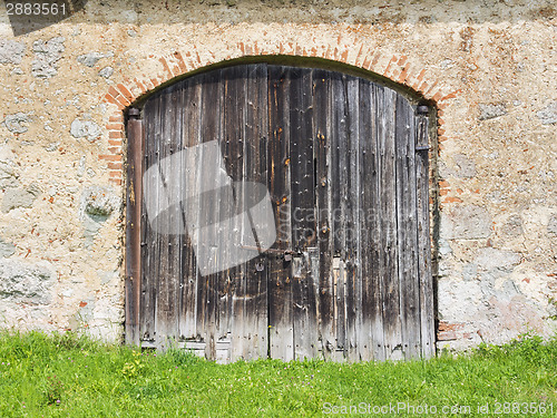 Image of weathered wooden door