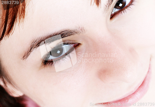 Image of Beautiful young woman face. 