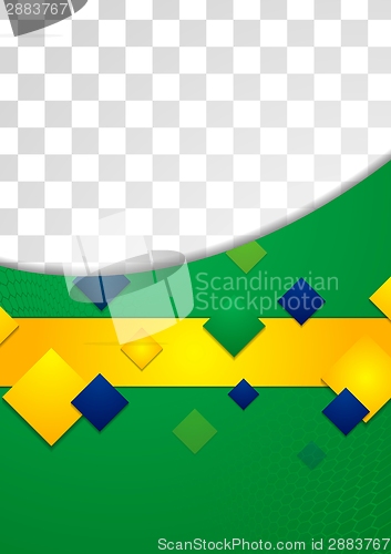 Image of Abstract background in Brazilian colors
