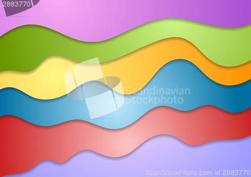 Image of Colorful wavy design