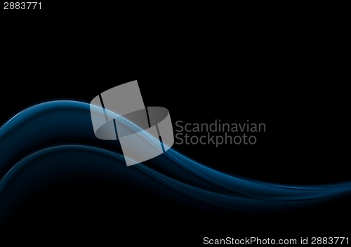 Image of Dark blue smooth waves