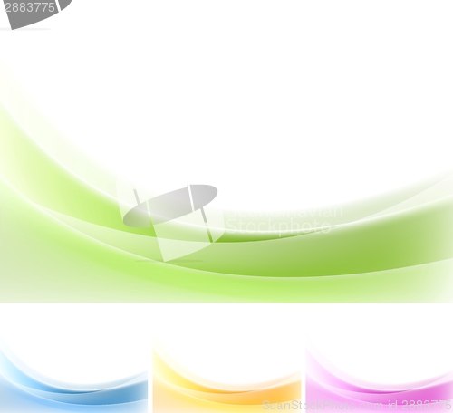 Image of Abstract wavy backgrounds. Gradient mesh