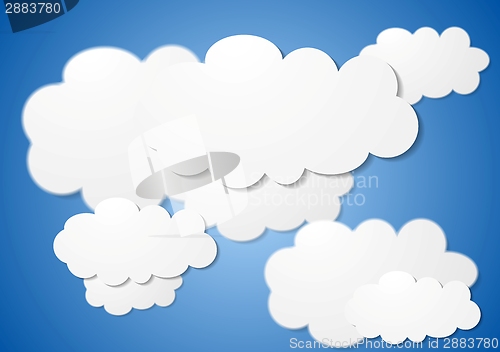 Image of Abstract cloudy vector background